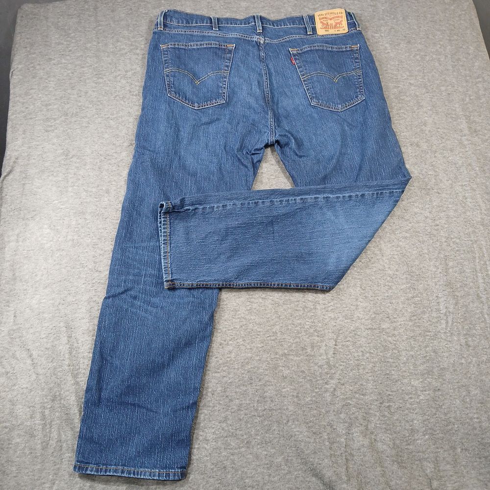 Levi's Denim Jeans 505 Men's‎ Straight Leg Blue Size W40 L32 - Picture 2 of 7